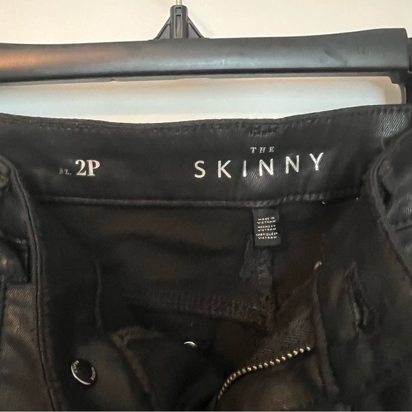 White House Black Market Moto Pleather Skinny Jean - Picture 5 of 5